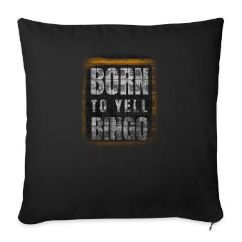 Bingo Player Bingo Game Bingo Game Games Bingo - Sofa pillowcase 17,3'' x 17,3'' (45 x 45 cm) - black - Front