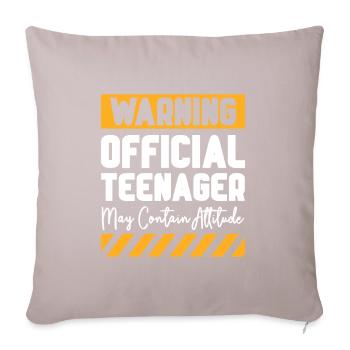 Teen Teen Teen Teens Teeny Gift - Sofa pillowcase 17,3'' x 17,3'' (45 x 45 cm) - light taupe - Front