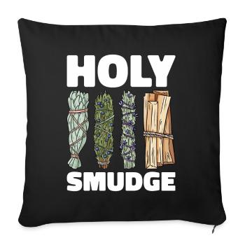 Smudging Smudge Spiritual Healing Incense - Sofa pillowcase 17,3'' x 17,3'' (45 x 45 cm) - black - Front