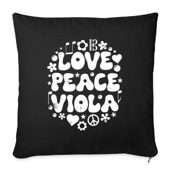 Alto Alto Altiste Vintage Love - Housse de coussin décorative 45 x 45 cm - noir - Devant