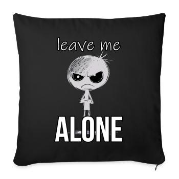 Laissez-moi tranquille Fynny Adolescent Antisocial - Housse de coussin décorative 45 x 45 cm - noir - Devant
