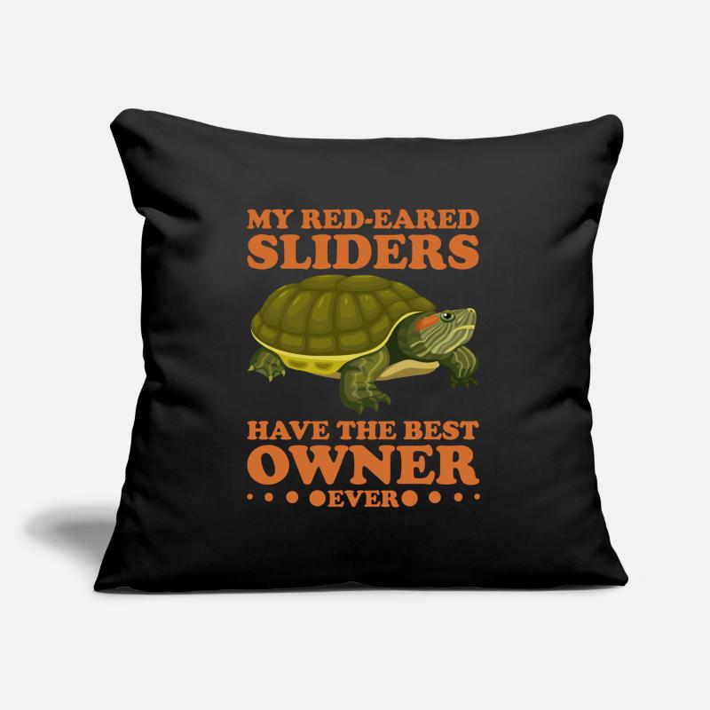 Red-eared Turtle Turtle Sofa pillowcase 17,3'' x 17,3'' (45 x 45 cm)