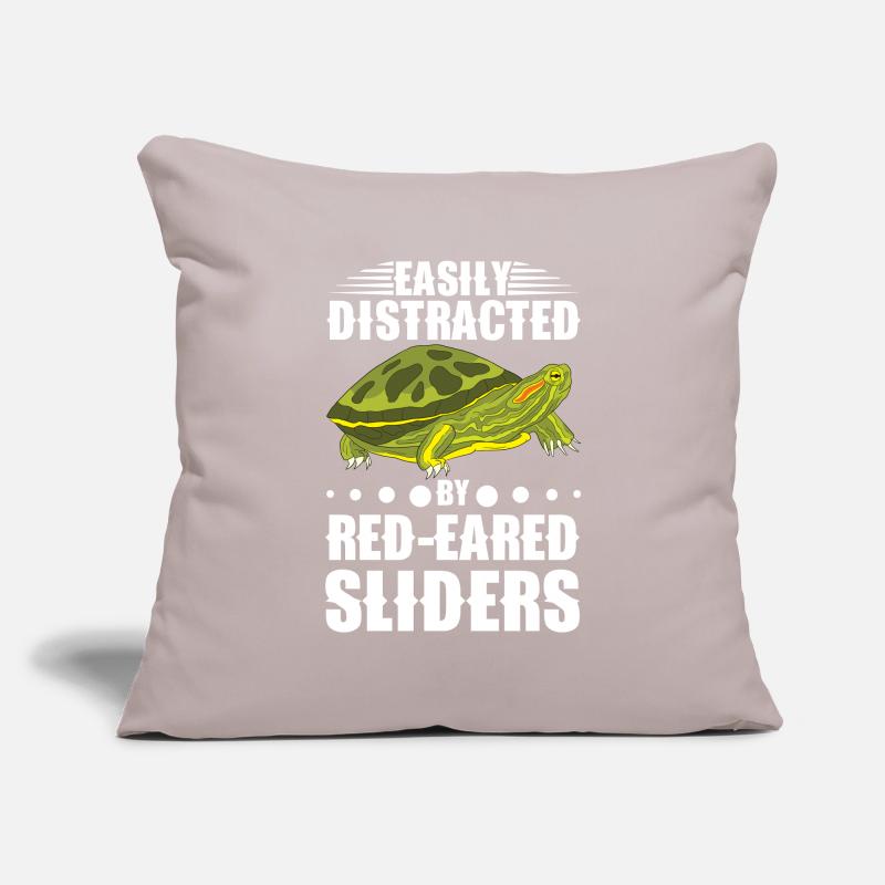Red-eared Turtle Turtle Sofa pillowcase 17,3'' x 17,3'' (45 x 45 cm)