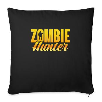 Zombie Zombie Hunter Zombie Apocalypse Gift - Sofa pillowcase 17,3'' x 17,3'' (45 x 45 cm) - black - Front