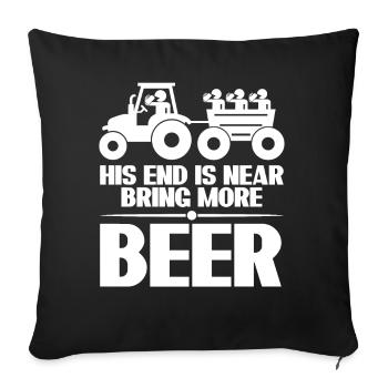 Best Man Groomsmen Bride Beer Groom - Sofakissenbezug 45 x 45 cm - Schwarz - Vorne