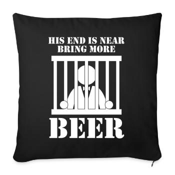 Groom Beer Groomsmen Best Man - Sofakissenbezug 45 x 45 cm - Schwarz - Vorne