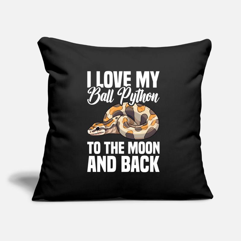 Boule de banane Python Herpétologiste Boule de corail Housse de coussin décorative 45 x 45 cm