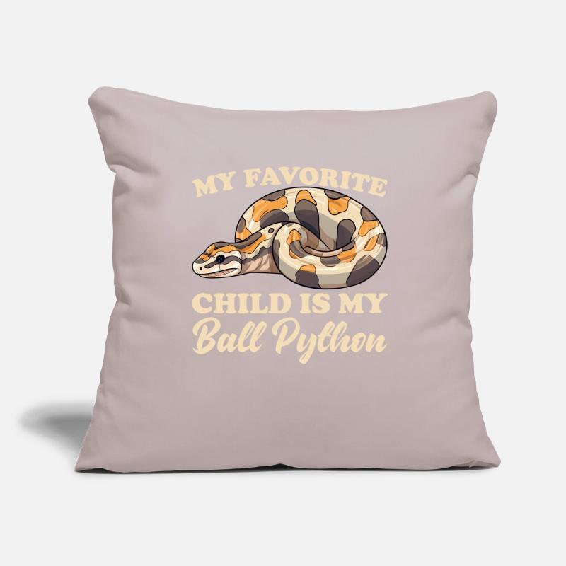Boule de banane Python Herpétologiste Boule de corail Housse de coussin décorative 45 x 45 cm