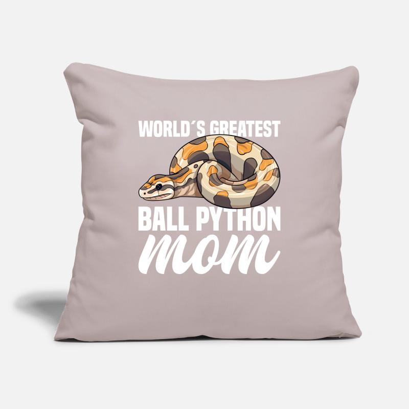 Boule de banane Python Herpétologiste Boule de corail Housse de coussin décorative 45 x 45 cm