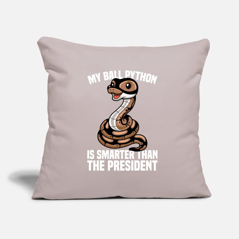 Boule de banane Python Herpétologiste Boule de corail Housse de coussin décorative 45 x 45 cm