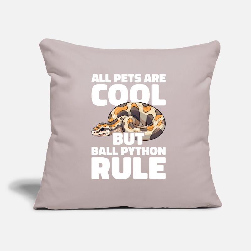 Boule de banane Python Herpétologiste Boule de corail Housse de coussin décorative 45 x 45 cm