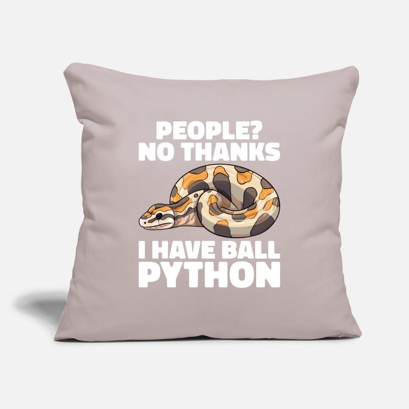Boule de banane Python Herpétologiste Boule de corail Housse de coussin décorative 45 x 45 cm
