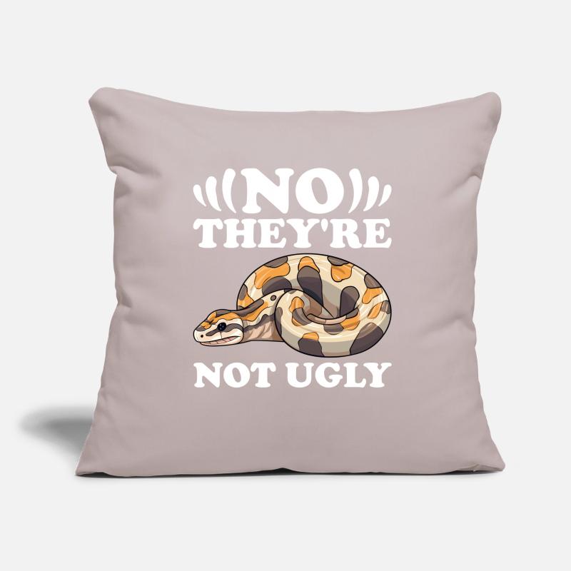 Boule de banane Python Herpétologiste Boule de corail Housse de coussin décorative 45 x 45 cm