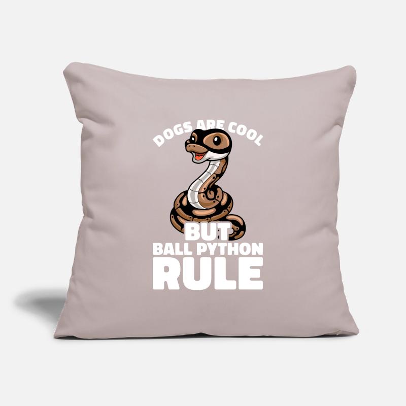 Boule de banane Python Herpétologiste Boule de corail Housse de coussin décorative 45 x 45 cm