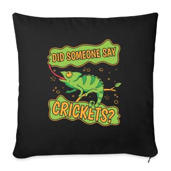Did Someone Say Crickets Panther Veiled Lover - Sofa pillowcase 17,3'' x 17,3'' (45 x 45 cm) - black - Front