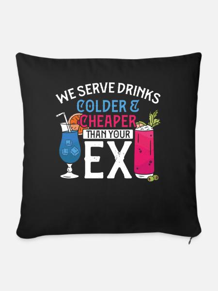 Bartender Mixologist We Serve - Sofakissenbezug 45 x 45 cm - Schwarz