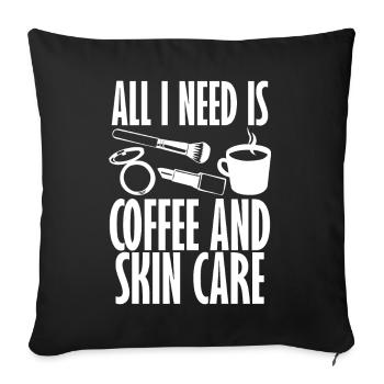 Skin Care Serum Face Mask Sunscreen - Sofa pillowcase 17,3'' x 17,3'' (45 x 45 cm) - black - Front