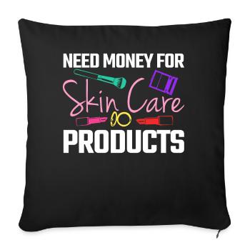 Face Mask Sunscreen Serum Skin Care - Sofa pillowcase 17,3'' x 17,3'' (45 x 45 cm) - black - Front