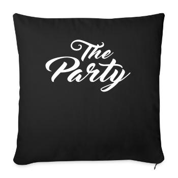 Hen bachelorette party bride - Sofa pillowcase 17,3'' x 17,3'' (45 x 45 cm) - black - Front