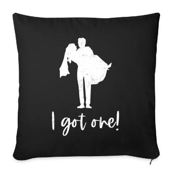 Bachelor bachelor party - Sofa pillowcase 17,3'' x 17,3'' (45 x 45 cm) - black - Front