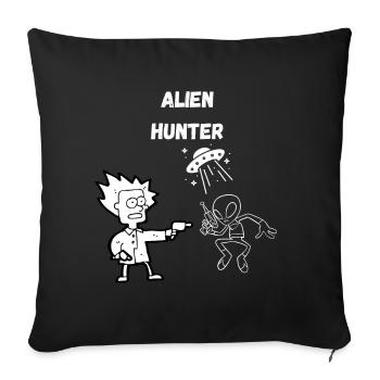 Alien Hunter 2.0 - Sofakissenbezug 45 x 45 cm - Schwarz - Vorne