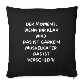 LE MOMENT OÙ VOUS RÉALISEZ QUE VOUS VIEILLISSEZ ! - Housse de coussin décorative 45 x 45 cm - noir - Devant