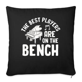 Les meilleurs joueurs Pianiste Pianiste - Housse de coussin décorative 45 x 45 cm - noir - Devant