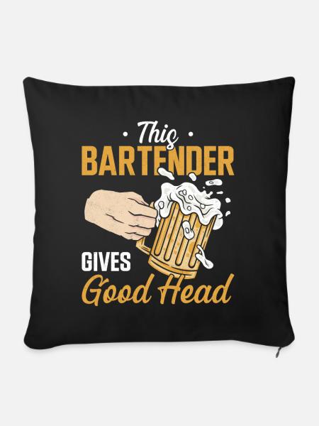 Bartender Mixologist This - Sofakissenbezug 45 x 45 cm - Schwarz