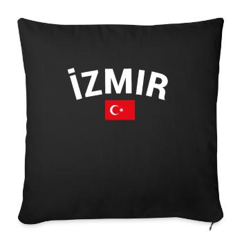 Izmir Turkey Turkey Turkish Flag Turkey - Sofa pillowcase 17,3'' x 17,3'' (45 x 45 cm) - black - Front