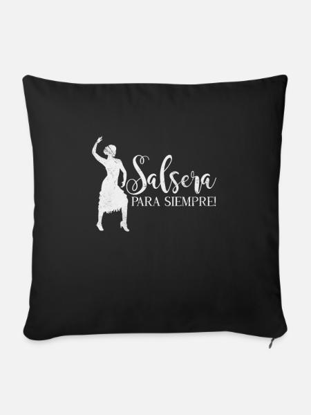 Salsa - Sofakissenbezug 45 x 45 cm - Schwarz
