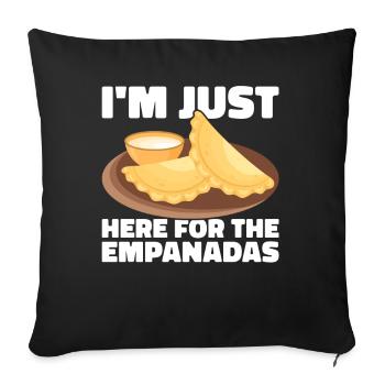 Empanada Spanish Dumpling Mexican - Sofa pillowcase 17,3'' x 17,3'' (45 x 45 cm) - black - Front