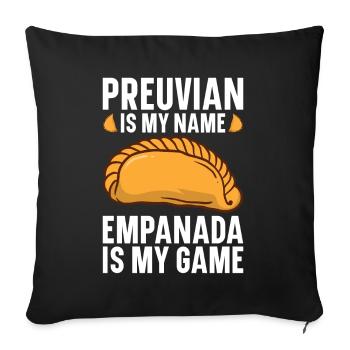 Empanada Spanish Dumpling Mexican - Sofa pillowcase 17,3'' x 17,3'' (45 x 45 cm) - black - Front