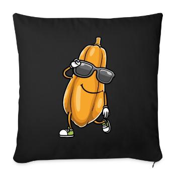 Papaya Tanzen - Sofakissenbezug 45 x 45 cm - Schwarz - Vorne