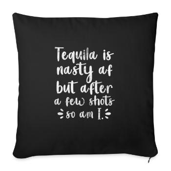 Téquila - Housse de coussin décorative 45 x 45 cm - noir - Devant
