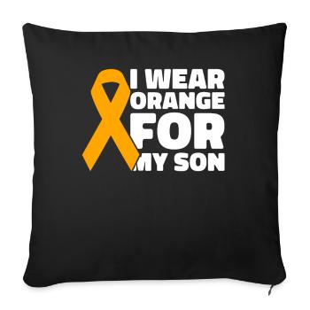 COPD Awareness Lung Disease COPD Krieger - Sofa pillowcase 17,3'' x 17,3'' (45 x 45 cm) - black - Front