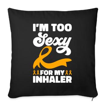 COPD Awareness Lung Disease COPD Krieger - Sofa pillowcase 17,3'' x 17,3'' (45 x 45 cm) - black - Front