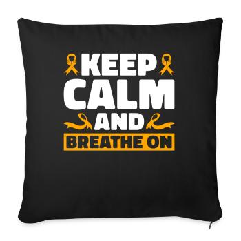 COPD Awareness Lung Disease COPD Krieger - Sofa pillowcase 17,3'' x 17,3'' (45 x 45 cm) - black - Front