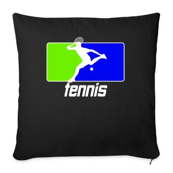 Vêtements pour joueurs de tennis Tennis Femmes Filles - Housse de coussin décorative 45 x 45 cm - noir - Devant