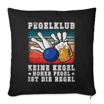 Gauge Club No Cones High level is the rule - - Sofa pillowcase 17,3'' x 17,3'' (45 x 45 cm) - black - Front