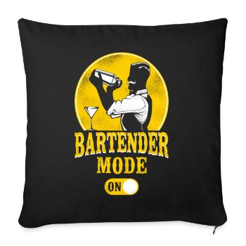 Bartender Mixologist Bartender - Sofa pillowcase 17,3'' x 17,3'' (45 x 45 cm) - black - Front