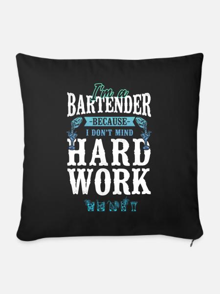 Bartender Mixologist I'm A - Sofakissenbezug 45 x 45 cm - Schwarz
