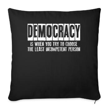 Democrat Democratic Elections Democracy - Sofa pillowcase 17,3'' x 17,3'' (45 x 45 cm) - black - Front