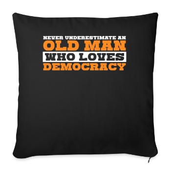 Democratic Democrat Elections Democracy - Sofa pillowcase 17,3'' x 17,3'' (45 x 45 cm) - black - Front