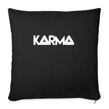 Karma - Sofa pillowcase 17,3'' x 17,3'' (45 x 45 cm) - black - Front