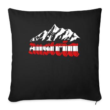 Austria Vacation Eagle Alps Mountains Gift - Sofa pillowcase 17,3'' x 17,3'' (45 x 45 cm) - black - Front