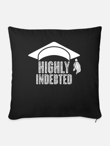 Semester Fee Students Tuition Fee - Sofakissenbezug 45 x 45 cm - Schwarz
