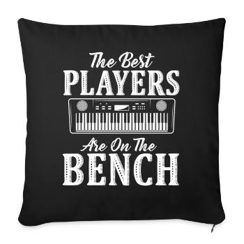 Les meilleurs joueurs Pianiste Pianiste - Housse de coussin décorative 45 x 45 cm - noir - Devant