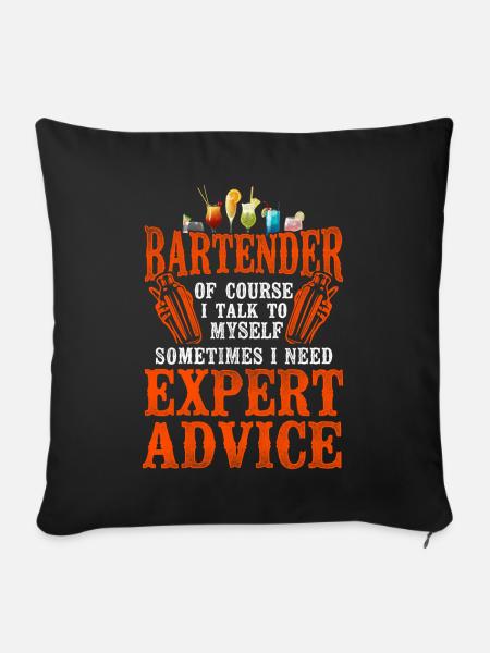Bartender Mixologist Bartender Of - Sofakissenbezug 45 x 45 cm - Schwarz