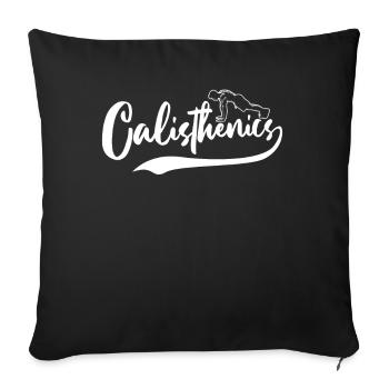 Calisthenics Street Workout Gymnastics Fitness - Sofa pillowcase 17,3'' x 17,3'' (45 x 45 cm) - black - Front