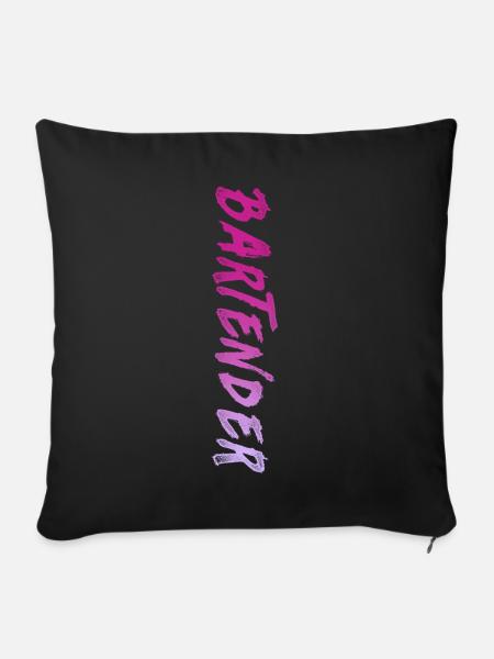Bartender Mixologist Bartender - Sofakissenbezug 45 x 45 cm - Schwarz